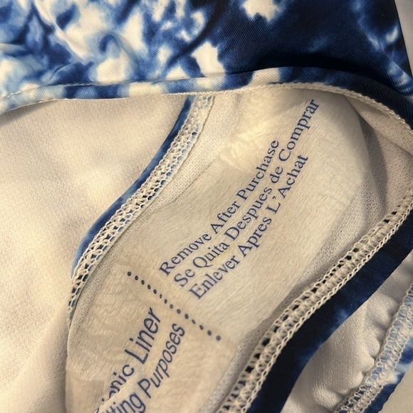 TIME AND TRU Ladies Swim Suit Tie at Bust. New with tags Size 1X (16w-18w) - Picture 8 of 11